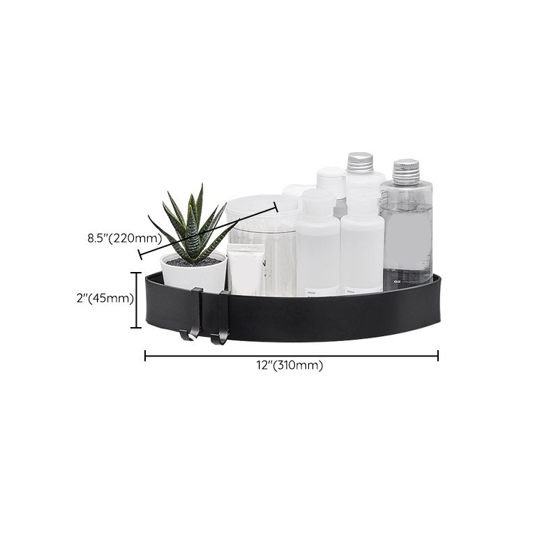 Avtoit | Modern Aluminum Bathroom Accessory Set Matte Black Bathroom Shelf/Towel Holder/Paper Holder