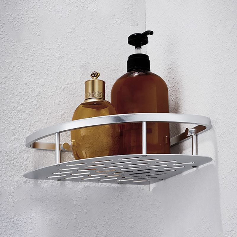 Avtoit | 3-piece modern bathroom accessory set aluminum bathroom shelf in silver