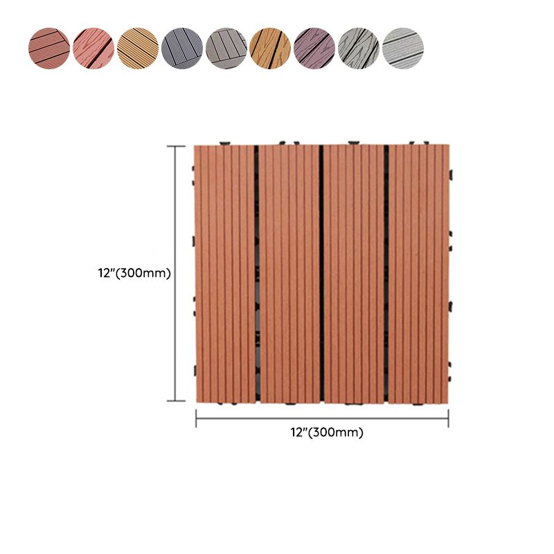 Avtoit | Square PVC Deck/Patio Floor Tiles Interlocking Installation Outdoor Patio Tiles