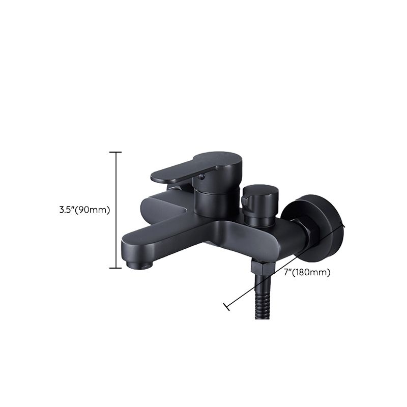 Avtoit | Modern Bathtub Faucet Lever Handle Wall Mounted Fixed Bathtub Faucet