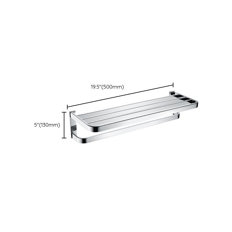 Avtoit | Polished Chrome Modern Bathroom Accessory Set made of Stainless Steel Towel Holder/Soap Dish