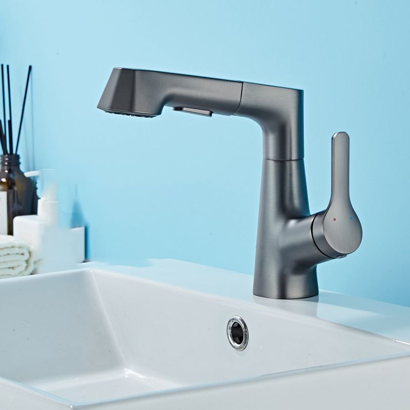 Avtoit | Contemporary Style Center Sink Faucets Lever Handles Faucets for Bathroom