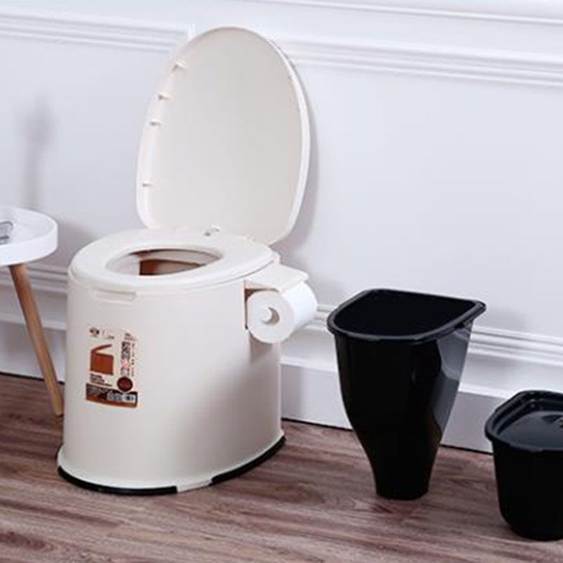 Avtoit | Contemporary Plastic Floor-Mounted Toilet Bowl with Seat for the Bathroom