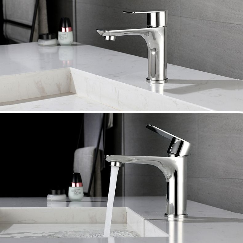 Avtoit | Modern Vessel Faucet Copper Single Handle Low Arc Vessel Faucet for Home