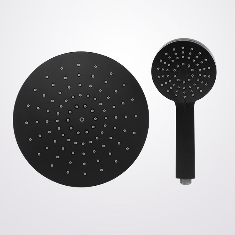 Avtoit | Contemporary Black Round Showerhead Combo Rain Shower Hand Shower