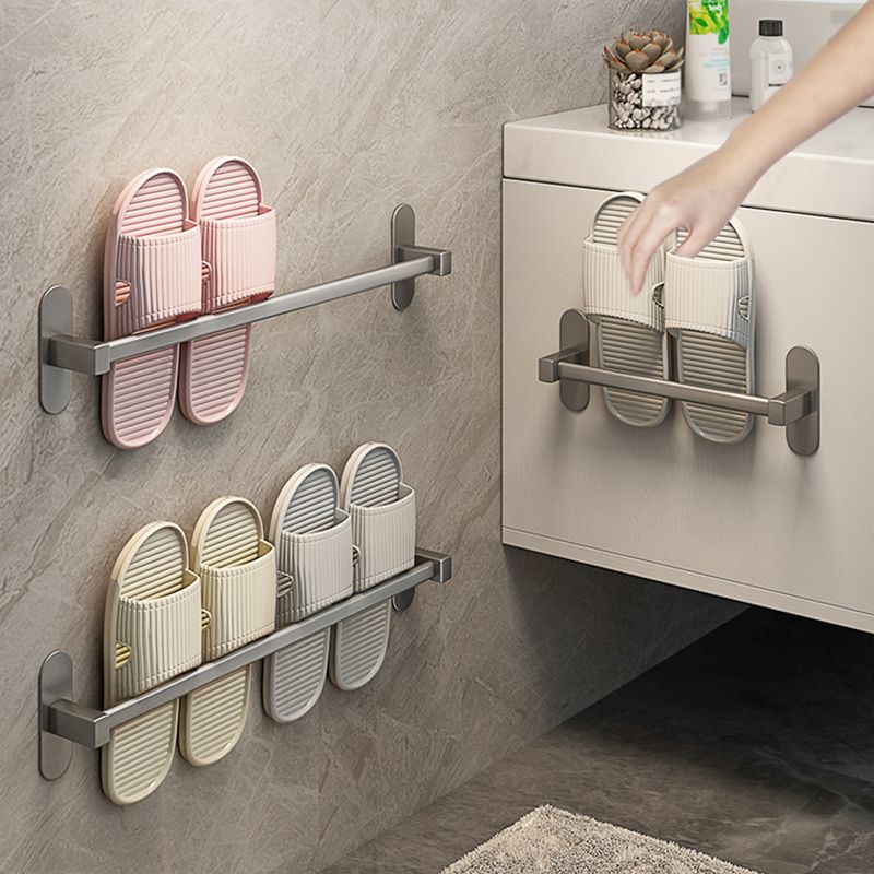 Avtoit | Gray Bathroom Accessory Set Modern 1/2 - Piece Bathroom Shelf Rustproof