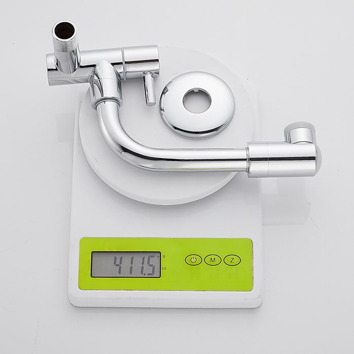 Avtoit | Wall-mounted metal bathtub filler with low arc waterfall bathtub faucet
