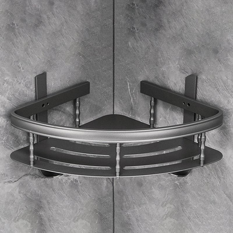 Avtoit | Gray 6/7-piece modern bathroom accessory set bathroom shelf/bath towel hooks/towel bar included