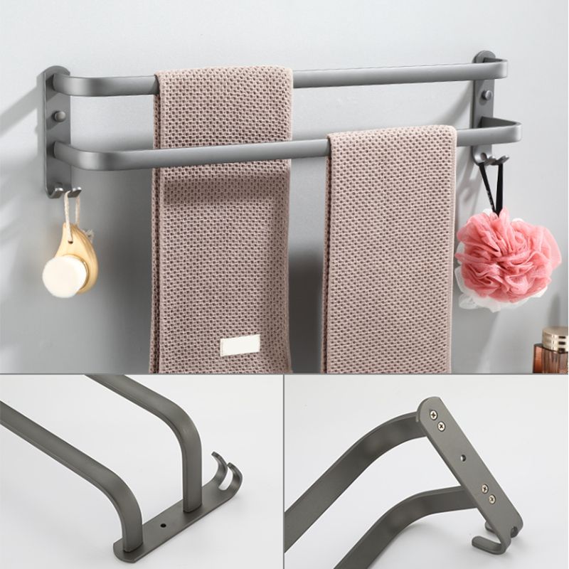 Avtoit | Modern Bathroom Fixture Set Towel Bar Gray Bathroom Shelf Bathroom Set