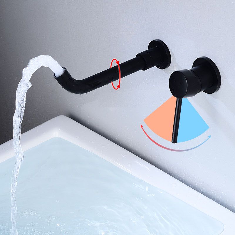Avtoit | Wall mounted metal bathtub faucet single lever swivel bathtub tap trim