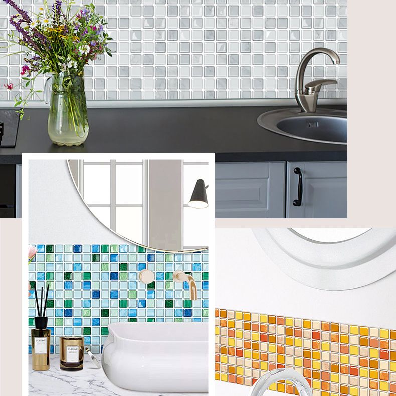 Avtoit | Peel and Stick PVC Tile Kitchen Waterproof Mosaic Backsplash Wall Tile