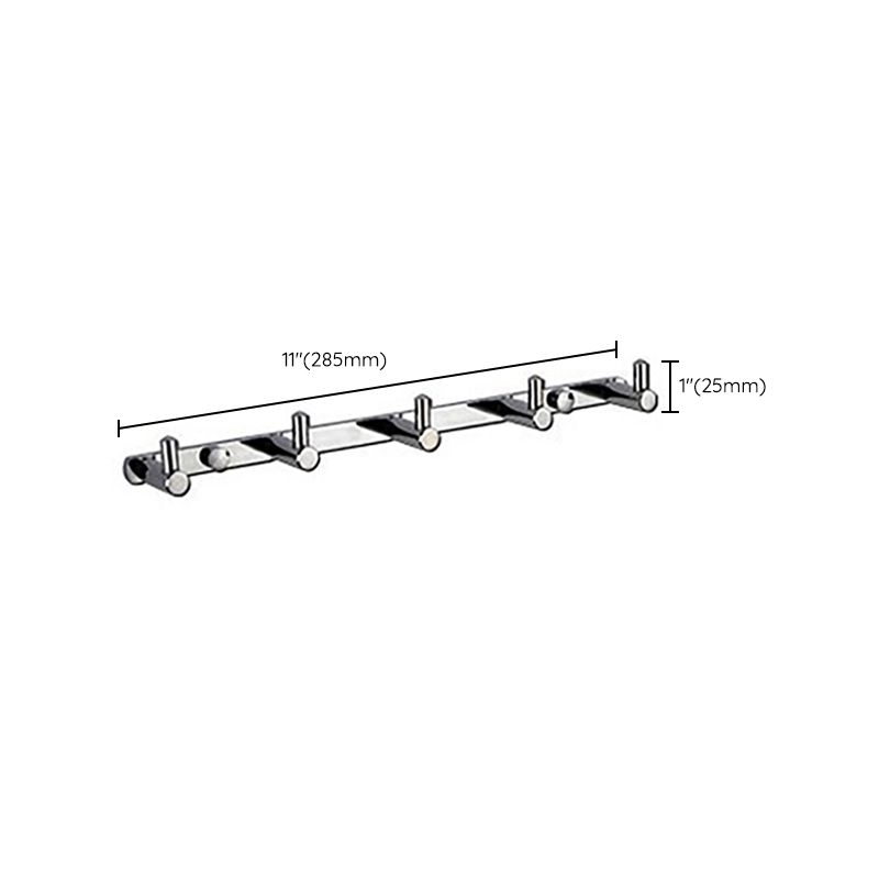 Avtoit | Polished Chrome Modern Bathroom Accessory Set Silver Towel Holder/Bath Shelf