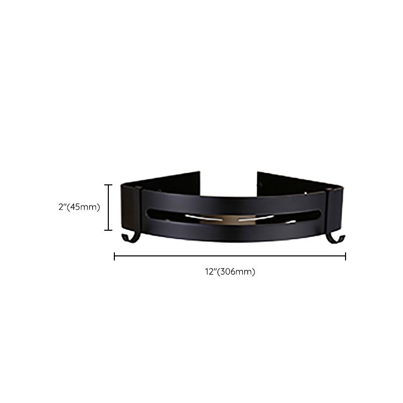 Avtoit | Contemporary Bathroom Accessory Set Black Surface Bathrobe Hook/Towel Ring Bar