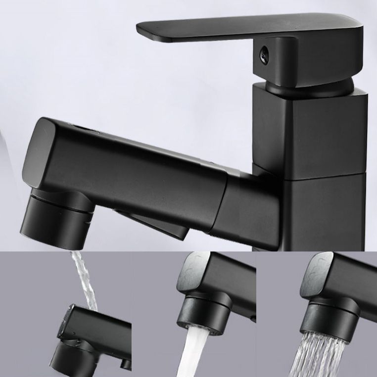 Avtoit | Bathroom faucet with pull-out lever handle Single hole basin mixer
