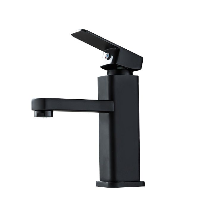 Avtoit | Cubic Basin Faucet Simple Low Arc Bathroom Faucet with 1 Hole