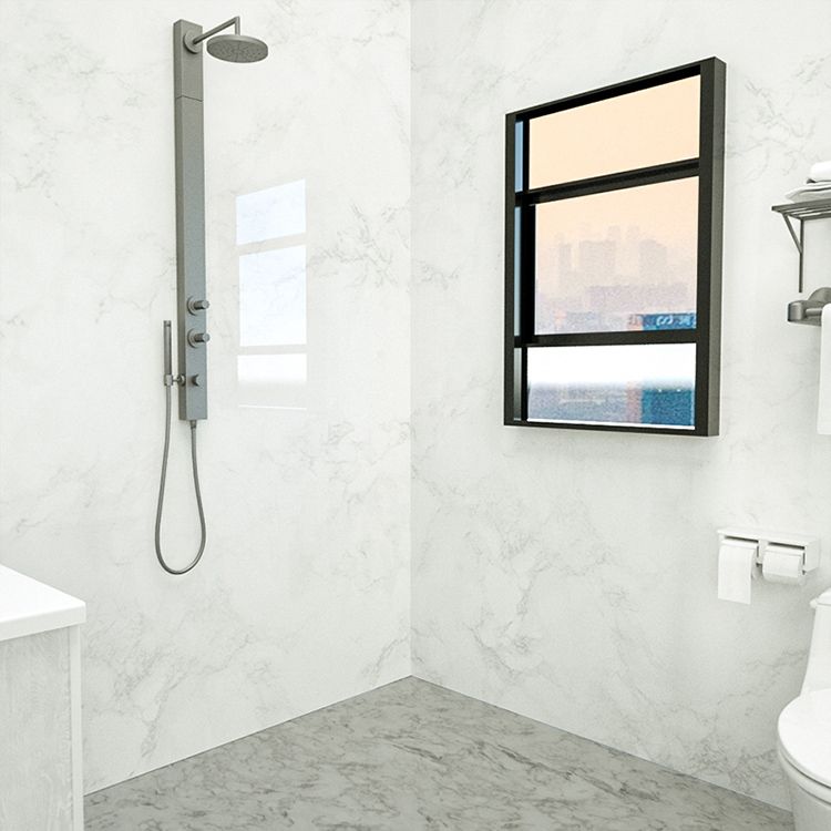 Avtoit | Marbleing Water-repellent Tile PVC Single Peel-and-stick Tile for Bathroom Back Wall