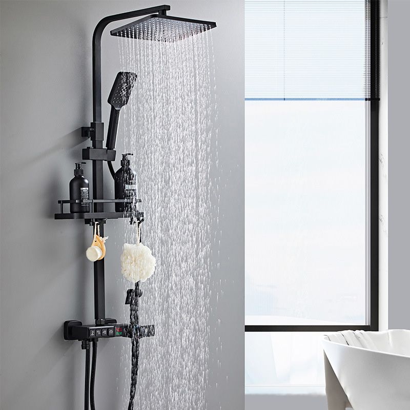 Avtoit | Modern Style Brass Shower System Adjustable Spray Pattern Wall Mounted Shower Combination