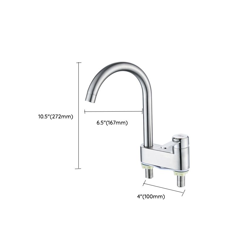 Avtoit | Deck Mounted Center Freestanding Bathtub Filler Single Handle Freestanding Faucet
