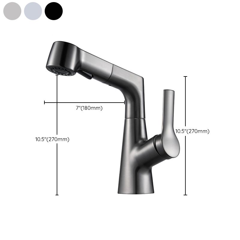 Avtoit | Modern Single Color Faucet Metal Center Connection Basin Faucet for Bathroom