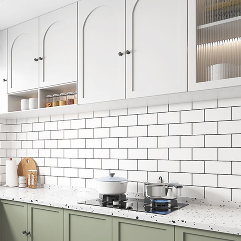 Avtoit | Modern Peel and Stick Tile PVC Rectangular 10 Pack Peel & Stick Field Tile for the Kitchen