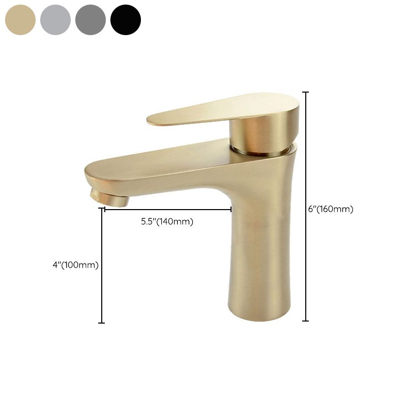 Avtoit | Modern Basin Tap Monochrome Center Mount Low Arc Faucet for Bathroom