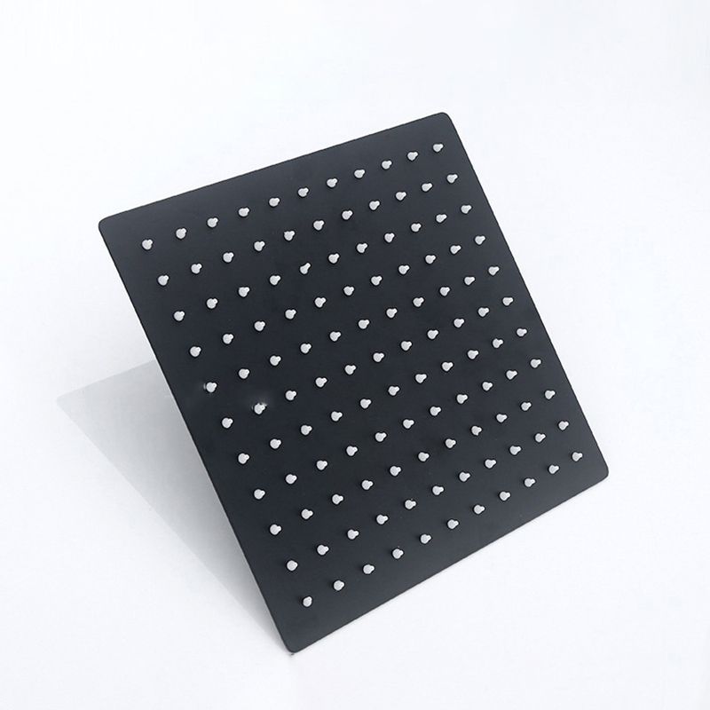 Avtoit | Black Square Fixed Shower Head Modern Style Wall Mounted Shower Head