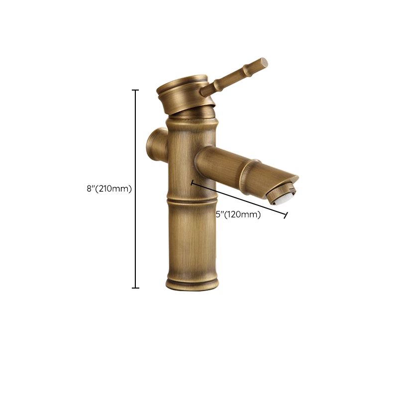 Avtoit | Farmhouse Brass Bathroom Faucet With Lever Handle Single Hole Sink Faucet