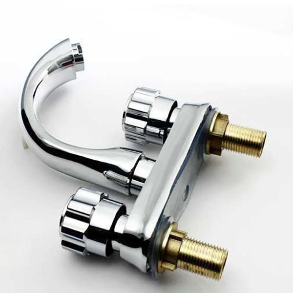Avtoit | Modern Style Vessel Faucet Copper Knob Handle Low Arc Vessel Faucet