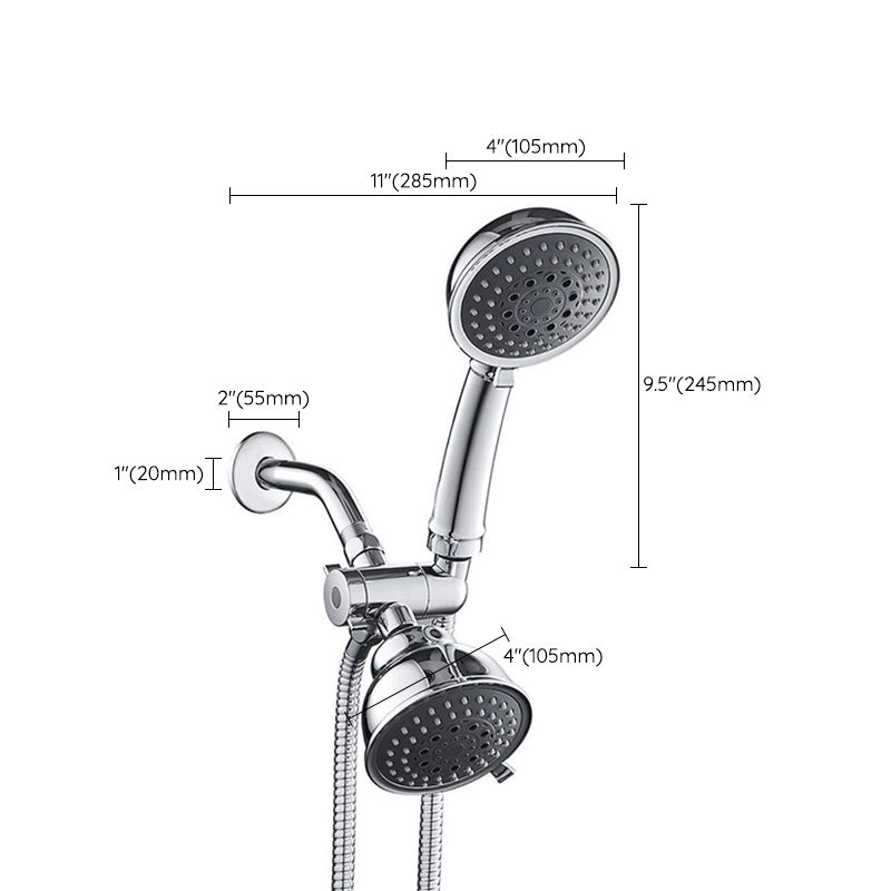 Avtoit | Traditional Style Shower Head Double Bathroom Shower Heads with Round Shape
