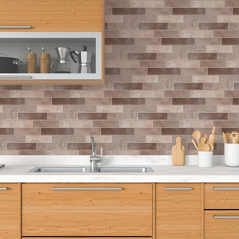 Avtoit | PVC Peel & Stick Tile Kitchen waterproof splash guard Peel and Stick Wall Tile Set of 18
