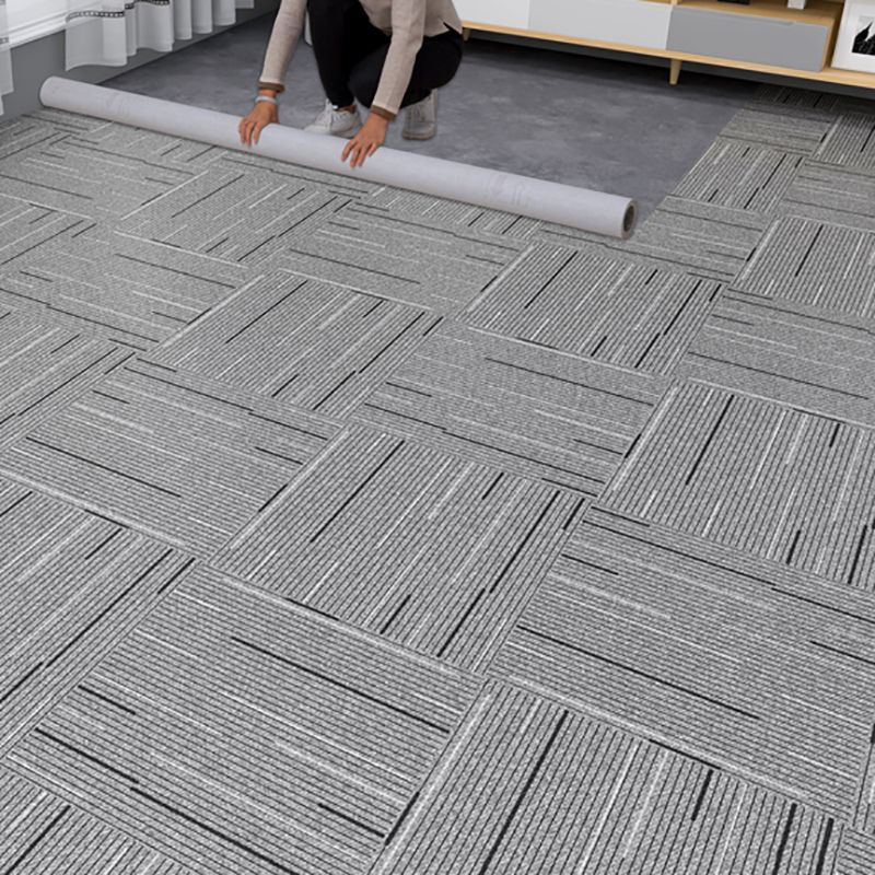 Avtoit | Scratch-resistant plastic floor Rectangular fabric look square edge floor
