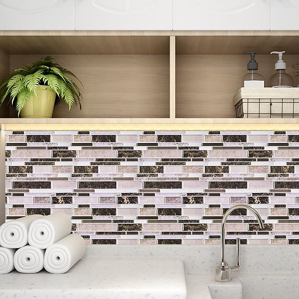 Avtoit | Modern Peel and Stick Wall Tile PVC Offset Joint Peel and Stick Wall Tile