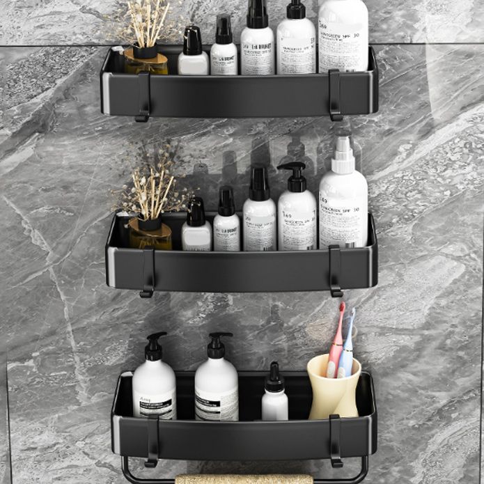 Avtoit | Modern Black-White Metal Bath Hardware Set Bath Shelf Bathroom Hardware Set