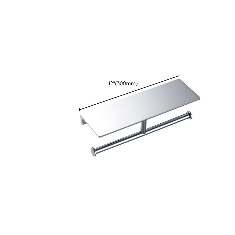 Avtoit | Contemporary 2-piece bathroom set made of polished chrome stainless steel toilet paper holder