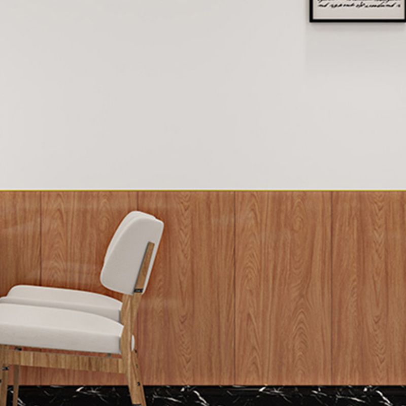 Avtoit | PVC Wall Paneling Rectangle Waterproof Wood Look Wall Covering for the Living Room