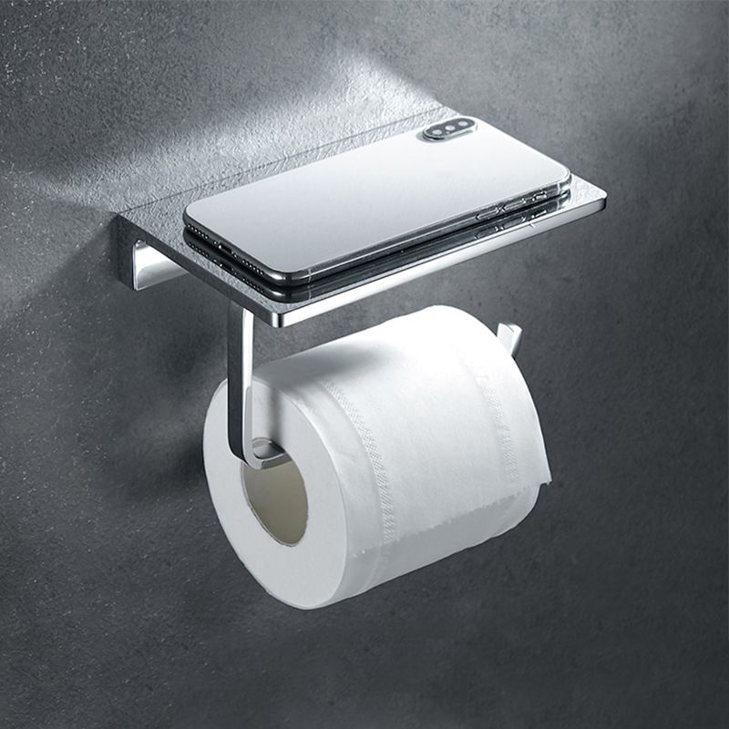 Avtoit | Contemporary 2-piece bathroom set made of polished chrome stainless steel toilet paper holder