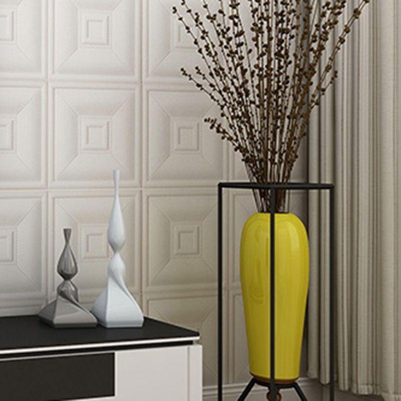 Avtoit | Glam Style Foam Water-Resistant Wall Cladding Living Room 3D Embossing Wall Cladding
