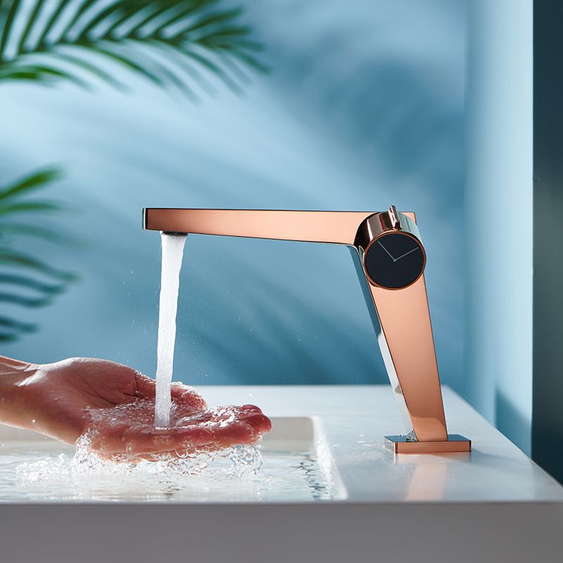 Avtoit | Modern Bathroom Sink Faucet Brass Knob Handle Low Arc Basin Faucet