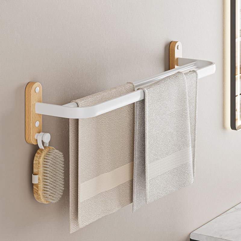 Avtoit | White Metal and Solid Wood Bathroom Accessories Hardware Set