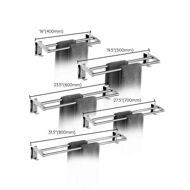Avtoit | Polished Chrome Bathroom Accessory Set Modern Bathroom Shelf Stainless Steel