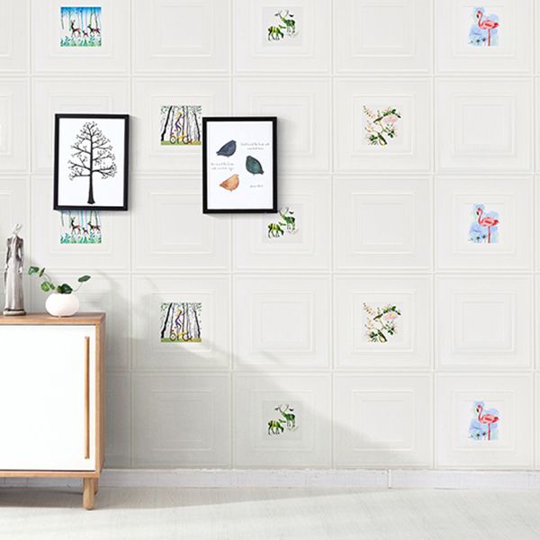Avtoit | Modern Wall Panel Cartoon Print Peel and Stick Waterproof Wall Panel