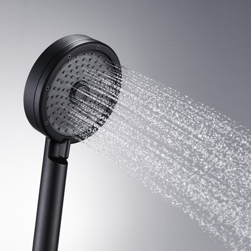 Avtoit | Matt Black Hand Shower Modern 3-Stream Round Wall Mounted Hand Shower