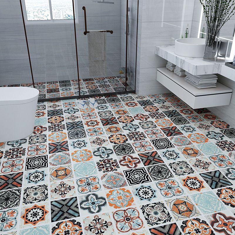 Avtoit | Modern vinyl floor planks for peeling and sticking Geometrically printed PVC flooring