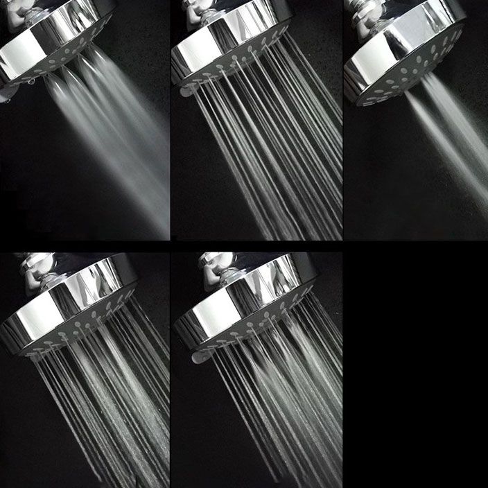 Avtoit | Modern Standard 5 Settings Shower Head Round Metal Adjustable Spray Pattern Shower Head