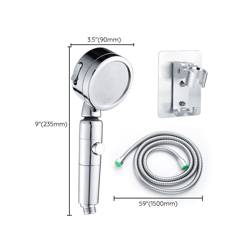 Avtoit | Contemporary Handheld Showerhead Round 3 Settings Sprayhead in Silver