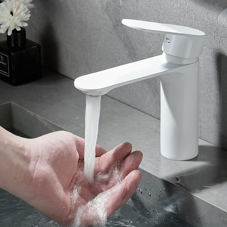 Avtoit | Bathroom Sink Faucet Lever Handle Brass Monochrome Bathroom Faucet