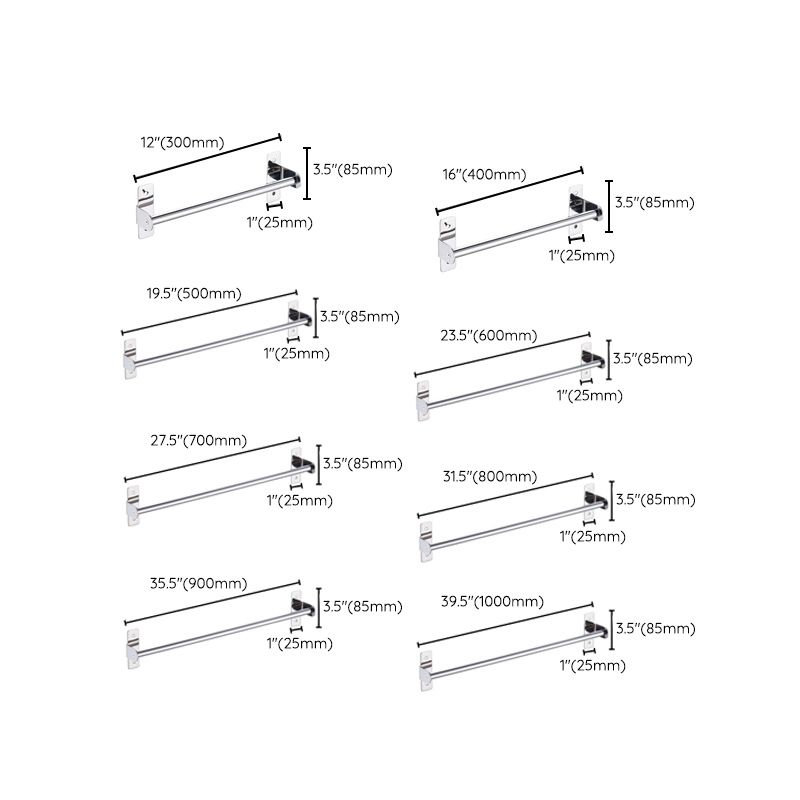 Avtoit | 3-piece Stainless Steel Bathroom Accessory Set Modern Chrome Object Stand