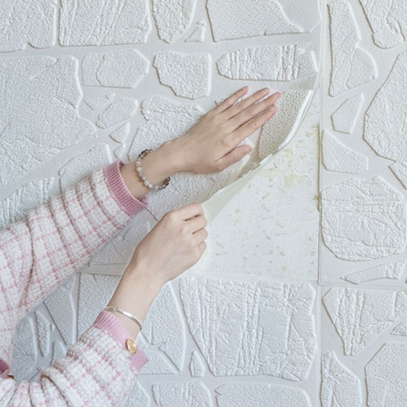 Avtoit | Modern Pearl Wainscoting PVC Wall Access Panel Peel and Stick Wall Tile for Bedroom