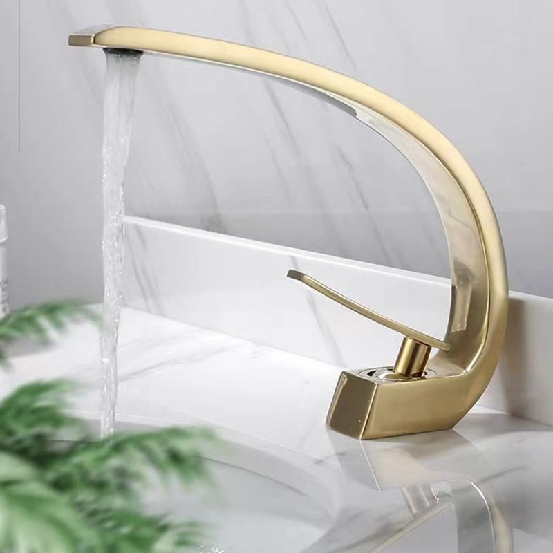 Avtoit | 17 cm High Basin Faucet Luxury 1 Hole Basin Faucet Cubic Bathroom Faucet