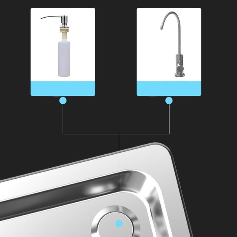 Avtoit | Modern workstation sink stainless steel waste arrangement and faucet kitchen sink